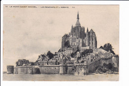Lot 2 Cp - LE MONT SAINT-MICHEL - Les Remparts Et L'Abbaye -- Côté Est. - Le Mont Saint Michel