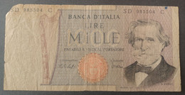 BANKNOTE ITALIA 1000 LIRE 1980 CIAMPI STEVANI CIRCULATED - 1000 Liras