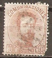 España/Spain-(usado) - Edifil  125 - Yvert  124 (o) (defectuoso) - Used Stamps