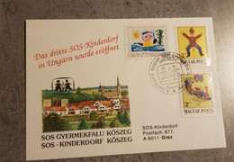 HUNGARY MAGYAR POSTA SPECIAL COVER CHILDREN'S SOS-KINDERDORF - Brieven En Documenten