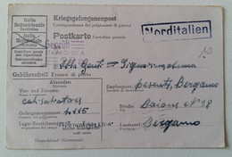 2° GUERRA MONDIALE Lettera PRIGIONIERI GUERRA Da GERMANIA A ITALIA+bollo NORDITALIEN-PP770 - Storia Postale (Posta Aerea)