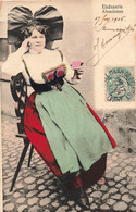 CPA Folklore - Elsasserin - Alsacienne - Colorisé - - Personen