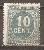 España/Spain-(MH/(*)) - Edifil  233 - Yvert  Impuesto De Guerra 20 (sin Goma) - War Tax