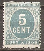 España/Spain-(MH/(*)) - Edifil  232 - Yvert  Impuesto De Guerra 19 (sin Goma) - Impuestos De Guerra