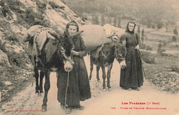 CPA Folklore - Types De Femmes Montagnardes - Les Pyrenees - Femmes Avec Des Anes - Labouche Freres - Personajes