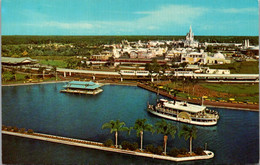 Florida Orlando Walt Disney World Monorail And Steamboat Arriving At The Magic Kingdom - Orlando