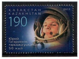 Kazakhstan 2011 .Yuri Gagarin - 50y Of The First Flight. 1v: 190.    Michel # 704 - Kazakistan