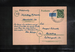 Germany / Deutschland 1953 Interessante Postkarte - Postkarten - Gebraucht