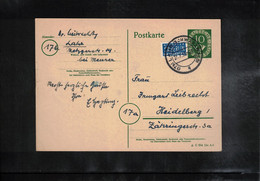 Germany / Deutschland 1953 Interessante Postkarte - Postkarten - Gebraucht