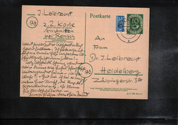 Germany / Deutschland 1953 Interessante Postkarte - Postkarten - Gebraucht