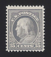 US #418 1912-14 Gray WMK 190 Perf 12 Mint OG LH F-VF SCV $80 - Unused Stamps