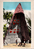 (3 N 6) Papua New Guinea (posted To France 1968) Village Chief House - Papouasie-Nouvelle-Guinée