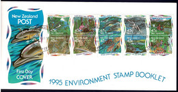 New Zealand 1995 Environment Stamp Booklet FDC - FDC