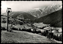 ÄLTERE POSTKARTE OBERGAIL UND ROSSBACH MIT LIENZER DOLOMITEN WEGKREUZ LESACHTAL STEMPEL LIESING ÖSTERREICH AUSTRIA - Lesachtal