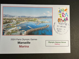 (3 N 7) 2024 France - Paris Olympic Games (1-1-2023) Location - Marseille Marina (Sailing) - Eté 2024 : Paris