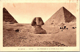 (3 N 8) VERY OLD -  Egypt - Sepia - Pyramides & Sphinx - Sfinge