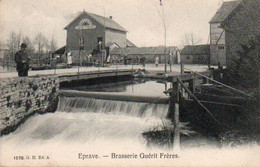 Eprave  Brasserie Guérit Frères Animée Voyagé En 1910??avec Cachet Relais - Rochefort