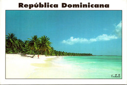 (3 N 10) Republica Dominica (posted To France 1990 - Banana Shape Stamp) - Beach / Plage - Dominikanische Rep.