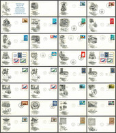 32 X First Day Covers 1969-1971, United Nations, USA United States Envelopes - Other & Unclassified