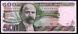 MEXICO 500 Pesos ( MADERO ) 25/03/1982 Serie CA  T9448645 PICK 75b UNC - Mexique