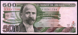 MEXICO 500 Pesos ( MADERO ) 25/03/1982 Serie CB  V5241739 PICK 75b UNC - Mexique