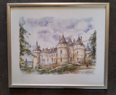 Aquarel Chateau De Chaumont (Loir-et-Cher) Door Legai - Watercolours
