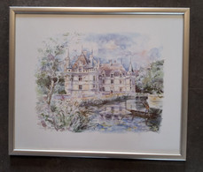 Aquarel Chateau D`Azay Le Rideau (Val Du Loire) Door Legai - Aquarelles