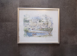 Aquarel Chateau D`Amboise Door Legai - Watercolours