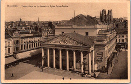 Belgium Brussels Theatre Royal De La Monnale Et Eglise Sainte-Gudule - Institutions Internationales
