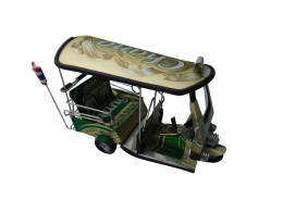 *** Chang Beer *** Detailgetreue Handgefertigte Nachbildung: TUK TUK Taxi Aus Thailand - 14x7x6 Cm - Motos