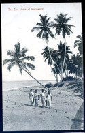 Cpa De Ceylan Ceylon -- The Sea Shore At Wellawatte   AOUT22-90 - Sri Lanka (Ceylon)