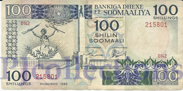 SOMALIA 100 SHILLINGS 1988 PICK 35c VF - Somalië