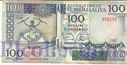 SOMALIA 100 SHILLINGS 1989 PICK 35d VF - Somalie