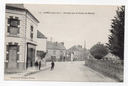 44 LOIRE ATLANTIQUE - LIGNE Arrivée Par La Route De Nantes - Ligné