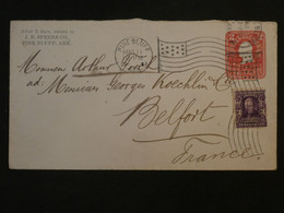 BL2 ETATS UNIS  BELLE LETTRE ENTIER   1904 PINE BLUFF A BELFORT FRANCE   +AFFRANCH. PLAISANT++ - 1901-20