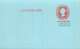 NEW ZEALAND - LETTERCARD 20c Additional 4c Postage Paid < ENTIER POSTAL NOUVELLE ZELANDE 20c + 4 Cent - QUEEN ELISABETH - Interi Postali