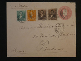 BL2 ARGENTINA BELLE   LETTRE ENTIER RRR 1898 BUENOS AIRES A  BORDEAUX FRANCIA VIA ITALIA  +AFFRANCH. INTERESSANT++ - Lettres & Documents