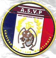 Ecusson PVC POLICE  A.S.V.P CHATEAUNEUF LES MARTIGUES 13 - Police & Gendarmerie