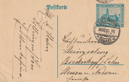 Sarre Entier Postal Dillingen 1925 - Entiers Postaux