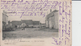 HAUTE MARNE - MONTIGNY LE ROI - 6 - Rue Du Château.  ( - Carte Pionnière Avec Timbre à Date  De 1903 ) - Montigny Le Roi