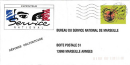 PAP TSC Service National Marseille - Célébration De L'an 2000 - Prêts-à-poster:Stamped On Demand & Semi-official Overprinting (1995-...)