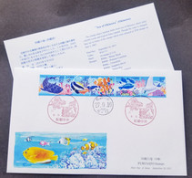 Japan Okinawa Marine Life 2015 Shark Whale Coral Fish Reef Sea (FDC) - Briefe U. Dokumente