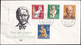 SAARLAND 1958 Mi-Nr. 441/44 FDC - Covers & Documents