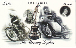 MAN-147 TARJETA DE LA ISLA DE MAN CON UNA MOTO - THE MERCURY TROPHIES - LIGHTWEIGHT - Man (Eiland)