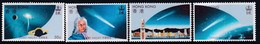 Hong Kong 1986 Haley's Comet Sc 461-64 Mint Never Hinged - Neufs