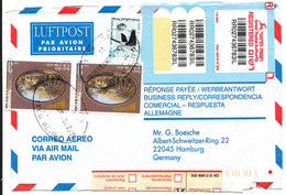 Israel Registered Air Mail Cover Sent To Germany 6-9-1999 - Poste Aérienne