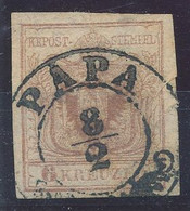 1850. Typography 6kr Stamp, PAPA - ...-1867 Vorphilatelie