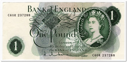 GREAT BRITAIN,BANK OF ENGLAND,1 POUND,1962-66,P.374c,VF-XF - 1 Pound