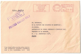 Australie - Australia - Canberra - Affranchissement EMA - Sea Mail - Lettre Par Voie Maritime - University - 1970 - Briefe U. Dokumente