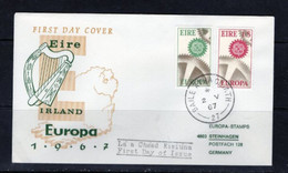 ZIBELINE EUROPA CEPT  EIRE IRLANDE IERLAND 1967 FDC - Vrac (max 999 Timbres)